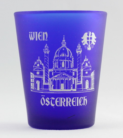 Wien Souvenir Schnapsglas – Mit Wappen, 5,7 Cm Hoch, Seltenes Sammlerstück