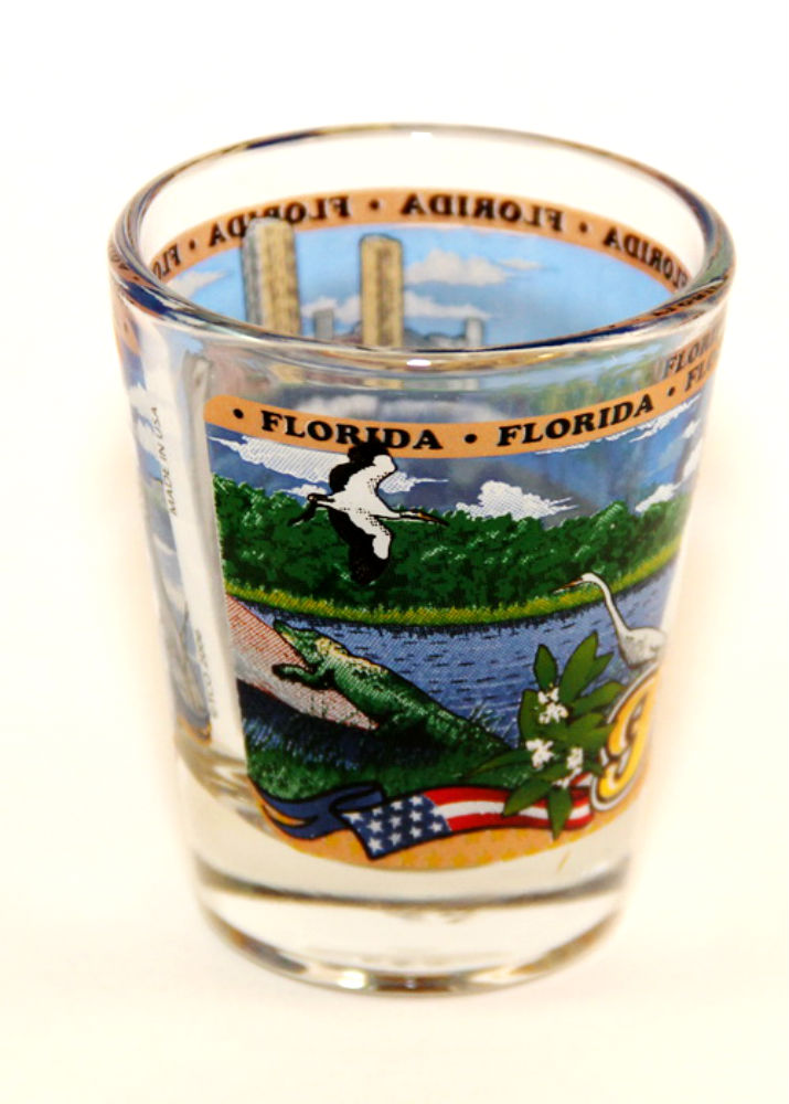 Florida State Wraparound Shot Glass World by Shotglass