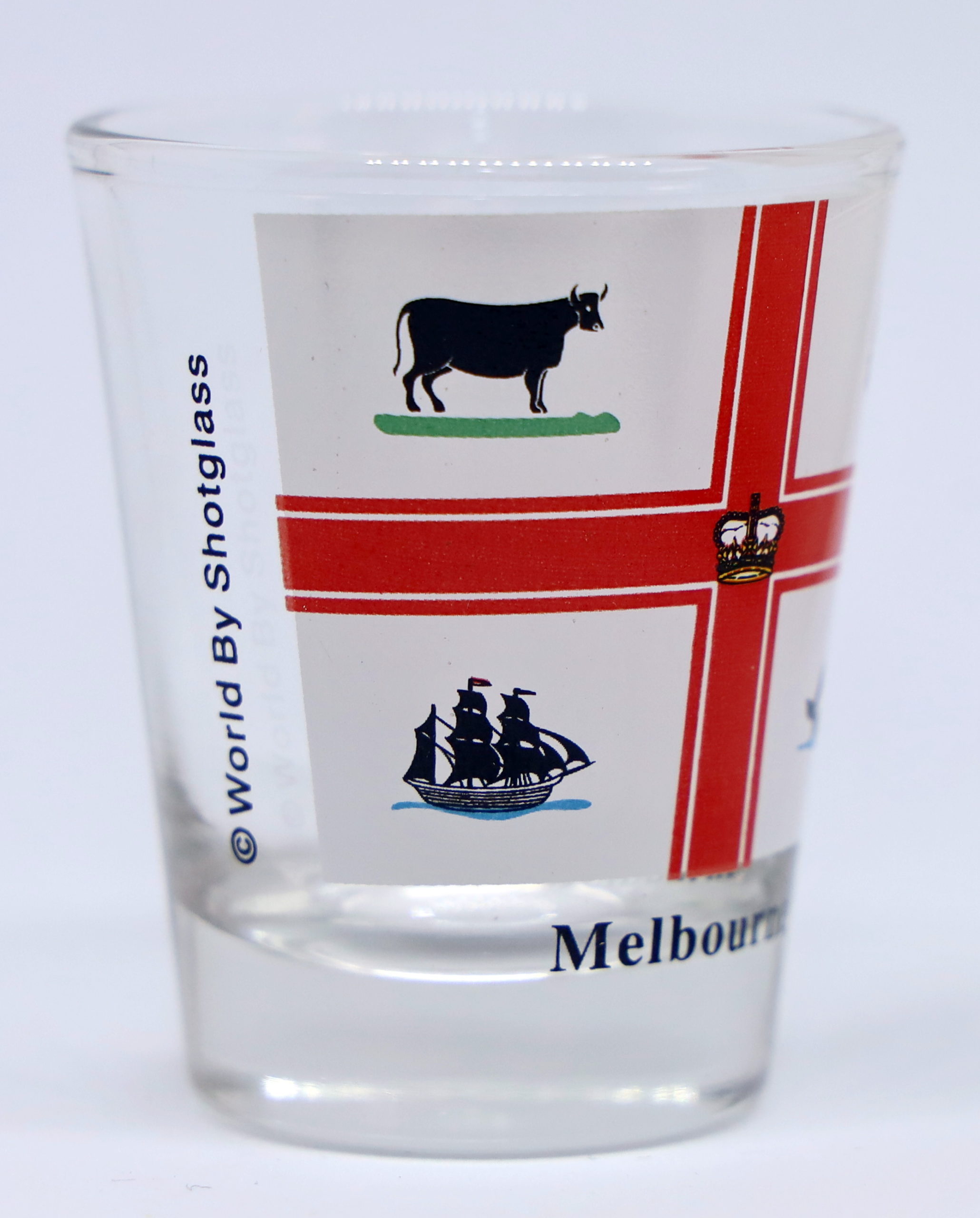 Melbourne Australia Coat Of Arms Shot Glass World by Shotglass