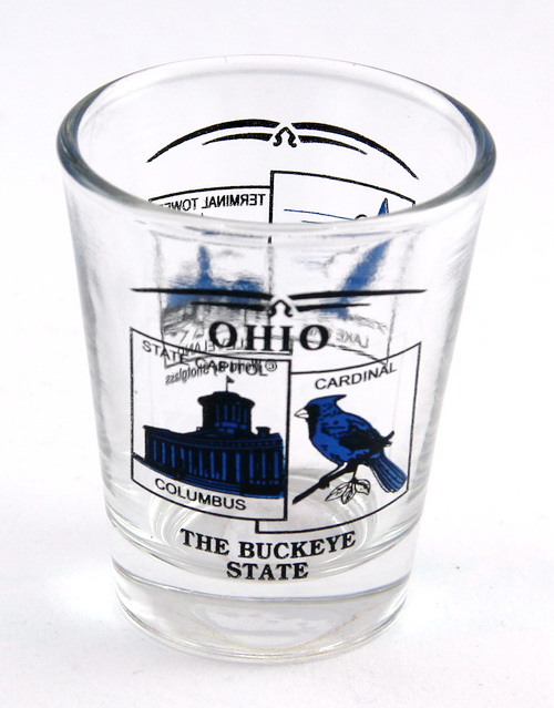 Ohio State Scenery Blue New Shot Glass World by Shotglass