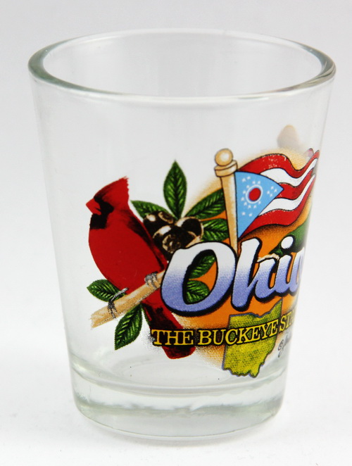 Ohio Buckeye State Elements Shot Glass World by Shotglass