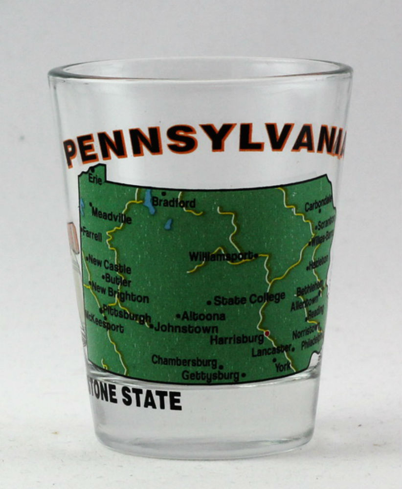 Pennsylvania The Keystone State AllAmerican Collection Shot Glass