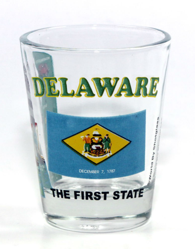 Delaware The First State AllAmerican Collection Shot Glass World by