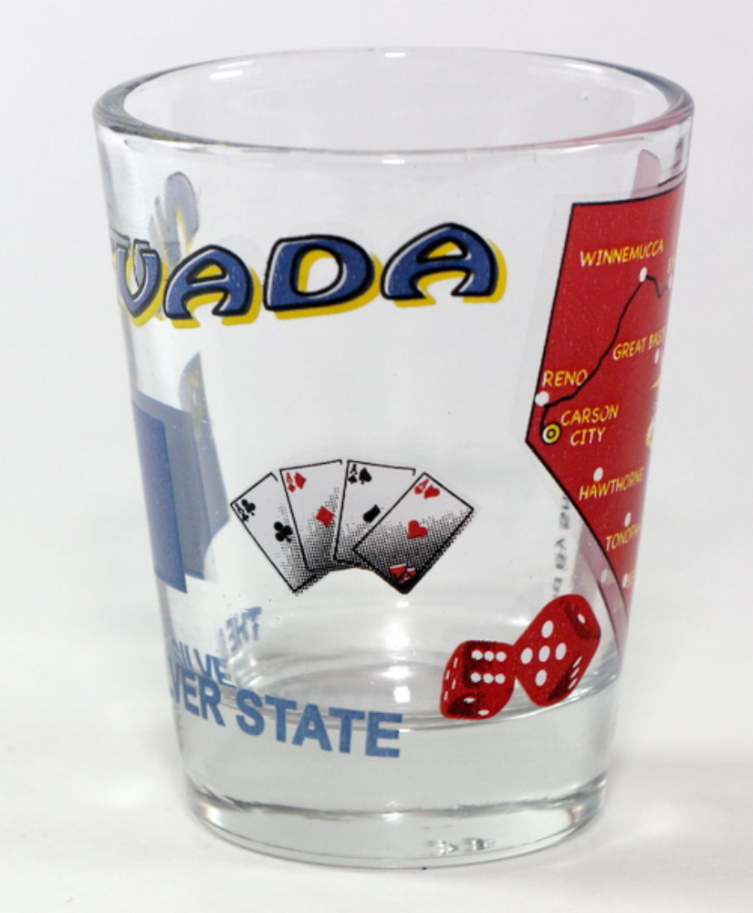 Nevada The Silver State All-American Collection Shot Glass - World by Shot Glasses From All 50 States