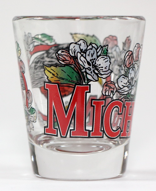 MICHIGAN STATE WRAPAROUND CLASSIC SHOT GLASS World by Shotglass