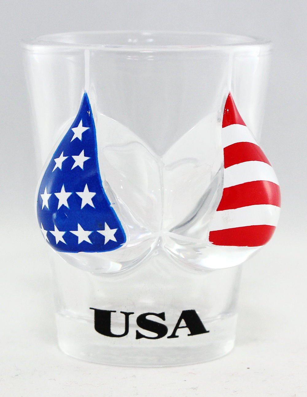 Texas Flag Bikini Bust 3D Shot Glass – Novelty Glassware, Fun Gift Idea