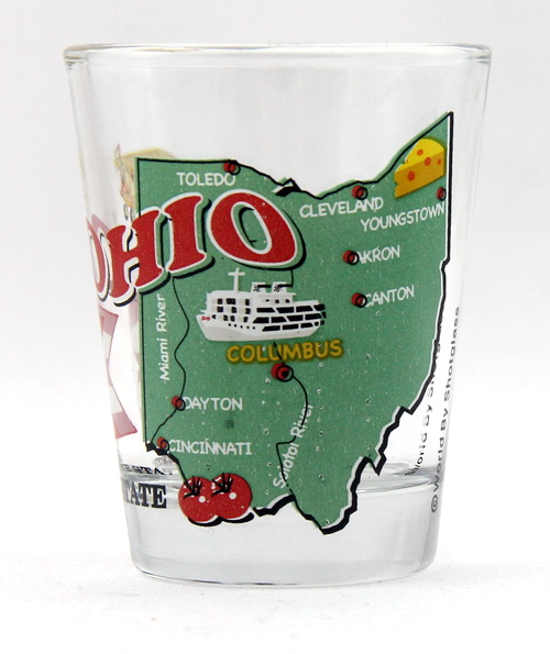Ohio The Buckeye State AllAmerican Collection Shot Glass World by