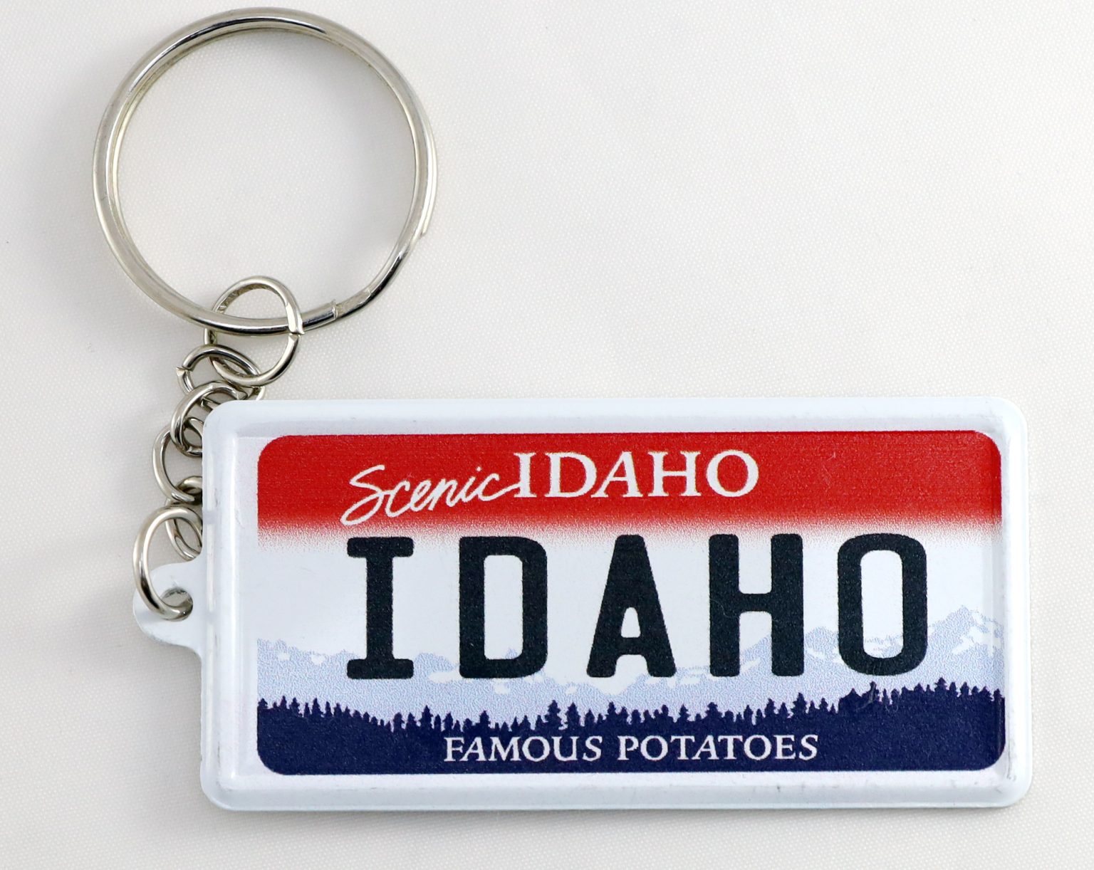 Idaho License Plate Aluminum UltraSlim Rectangular Souvenir Keychain 2