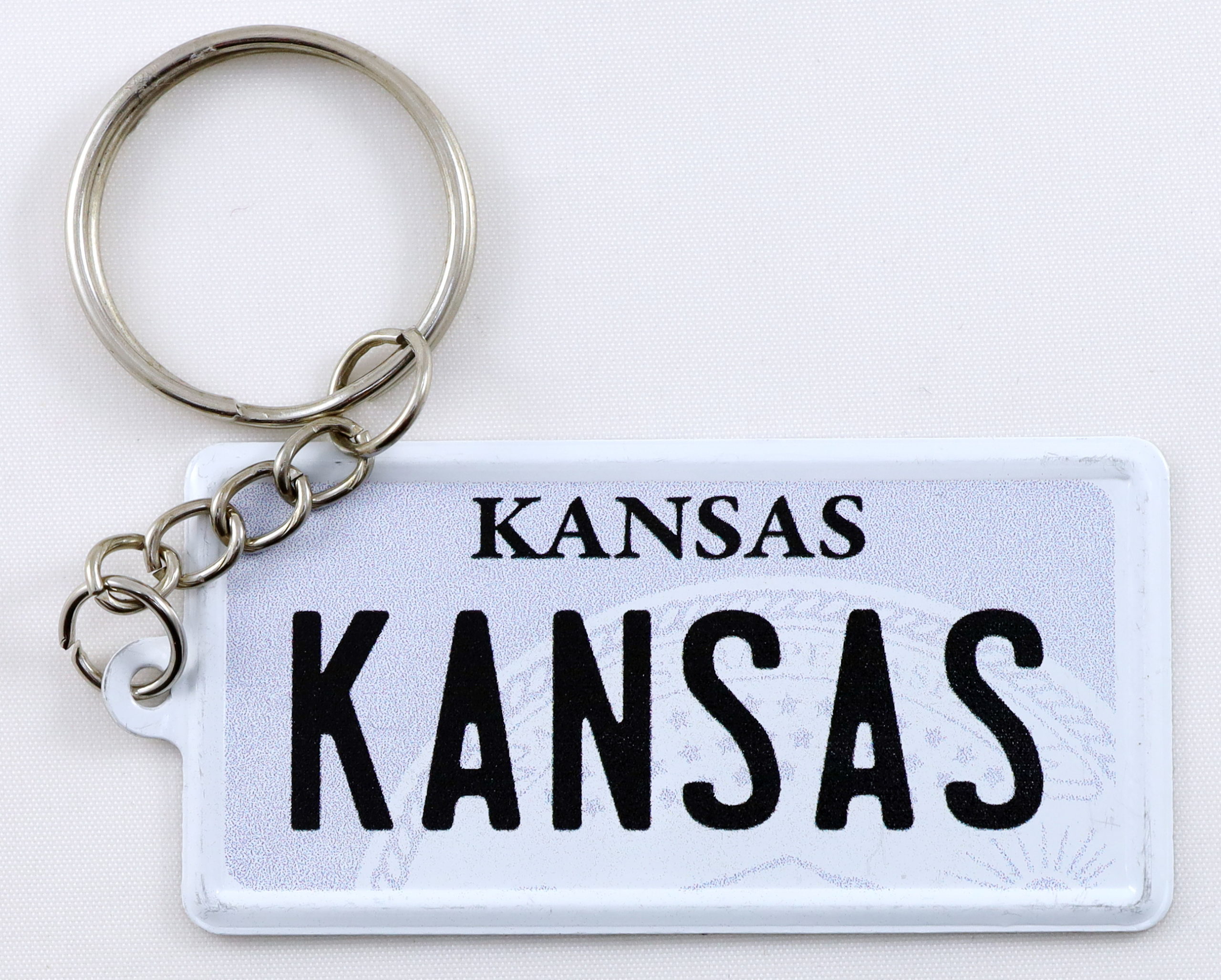 Kansas License Plate Aluminum Ultra-Slim Rectangular Souvenir Keychain ...