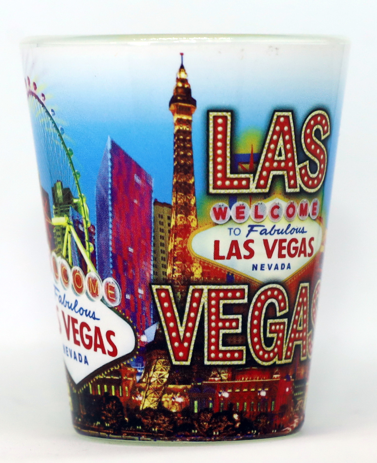 Las Vegas Nevada Stacked Shot Glass World by Shotglass