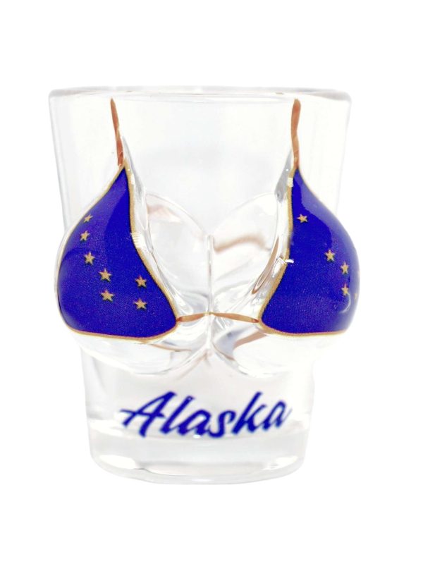 Fun Bahamas Palm Sunset Bikini 3D Shot Glass - Colorful Novelty Glassware 6 thumbnail image