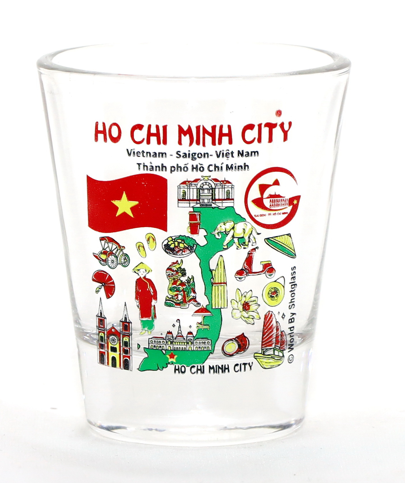 Thailand Landmarks and Icons Collage Shot Glass - Italy