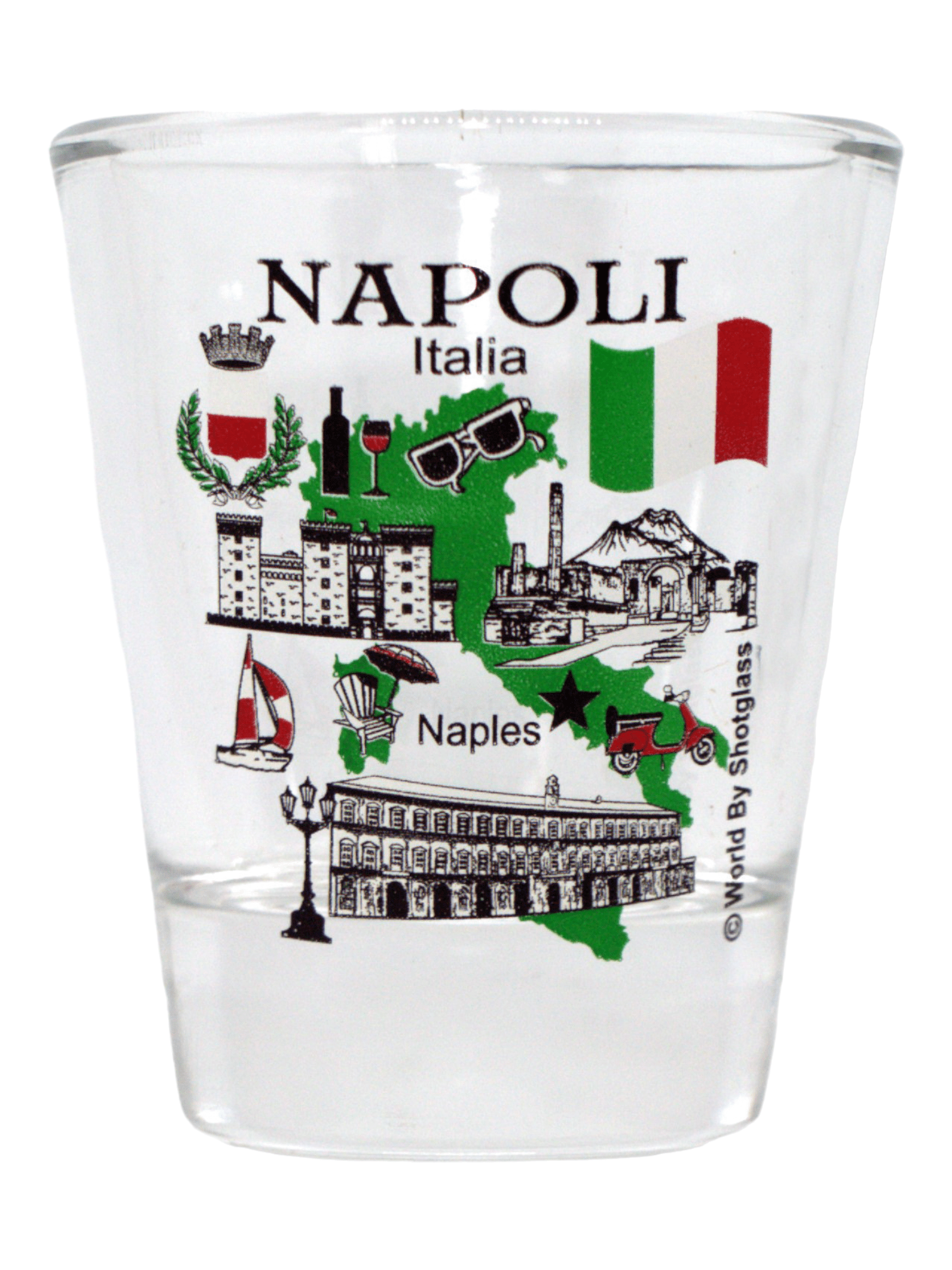 Naples Italy Souvenir Shot Glass - Great Italian Cities Collection