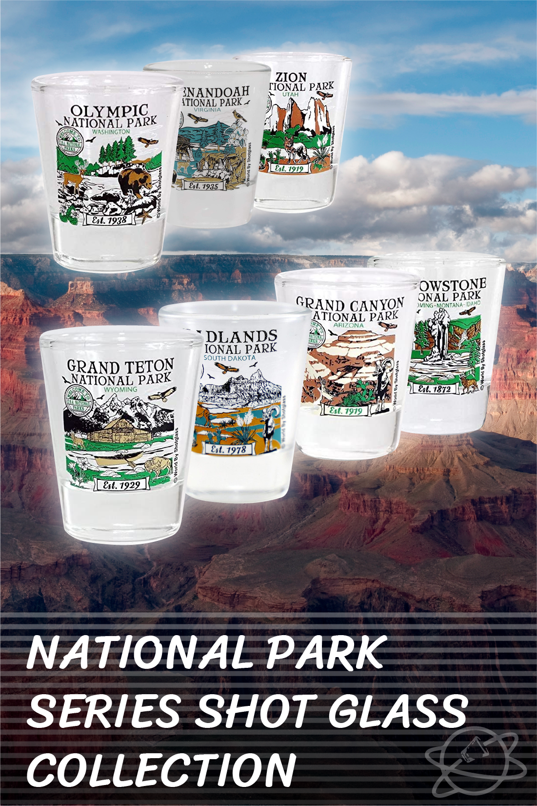 National Park Series Shot Glass Collection
