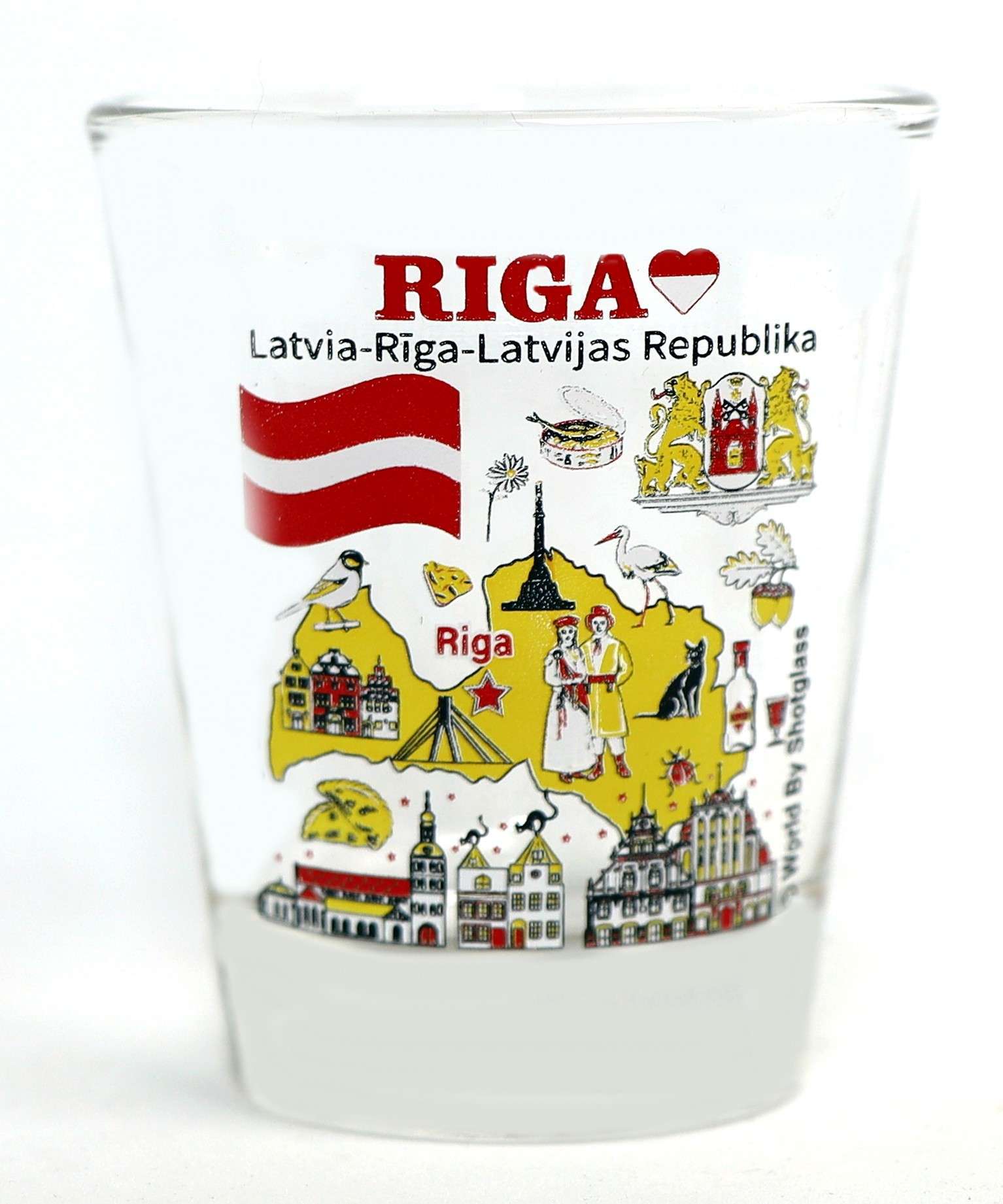 Verre Shooter Verre à Shot Souvenir - Lettonie Riga - World By ...