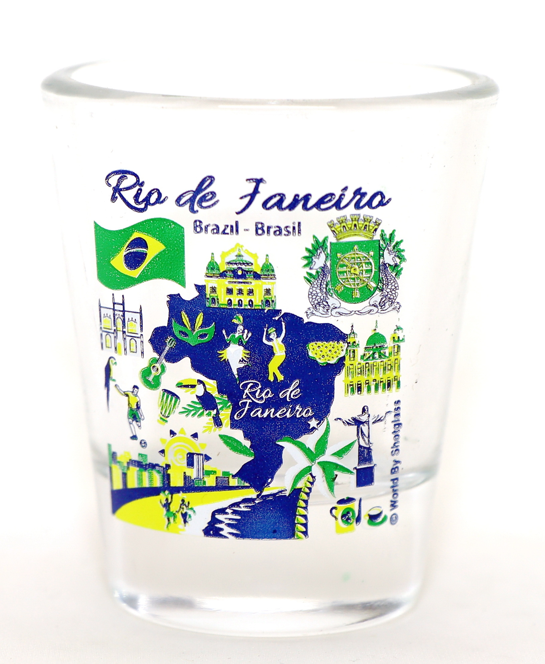 Bangkok Thailandia Landmarks and Icons Collage Shot Glass