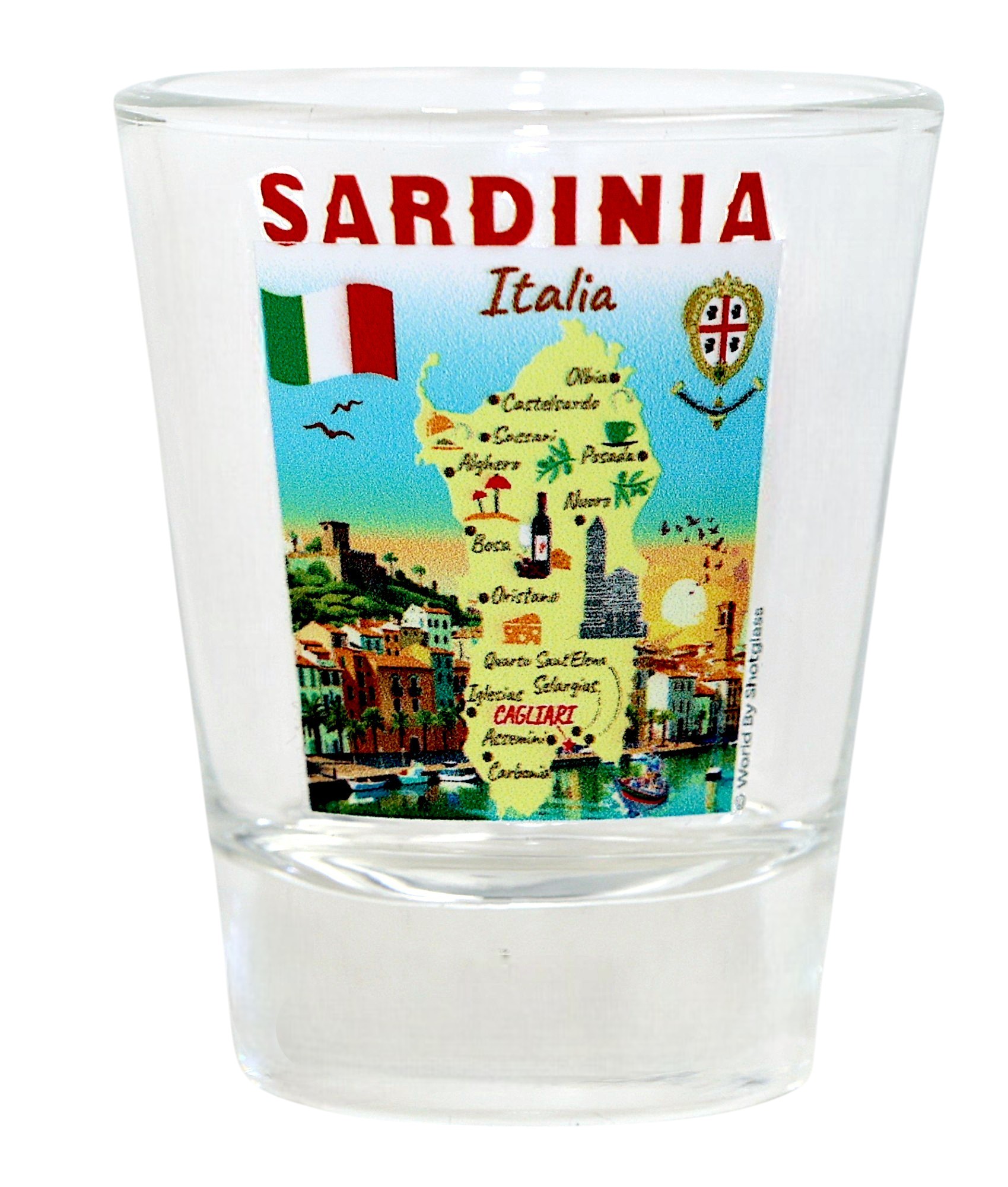 Turquía Puntos de interés e iconos Collage Shot Glass